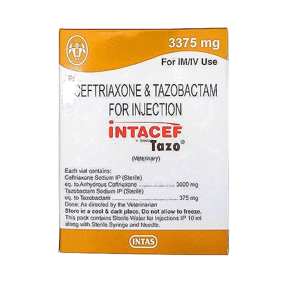INTACEF TAZO Ceftriaxone & Tazobactam Inj. 3375 mg