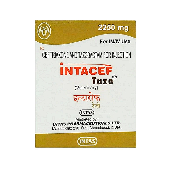 INTACEF TAZO Ceftriaxone & Tazobactam Inj. 2250 mg