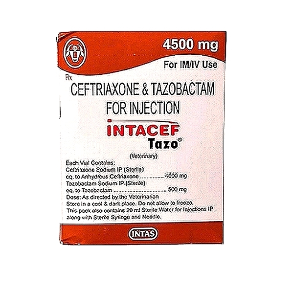 INTACEF TAZO Ceftriaxone & Tazobactam Inj. 4500 mg